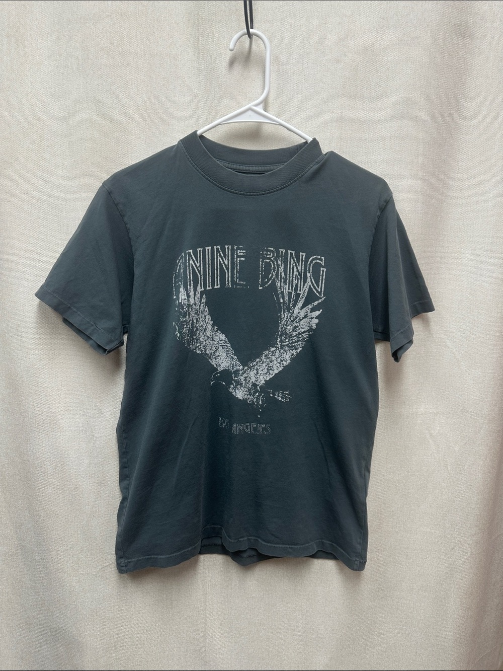 Anine Bing Black Eagle Graphic Tee